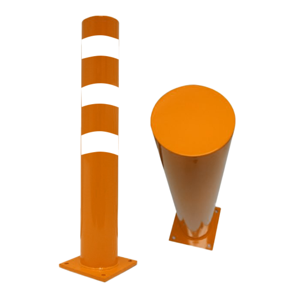 1. Fixed Metal Bollard (Rounded)